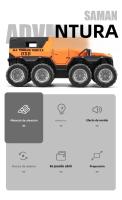 Modelo De Coche De Aleación 1/32 Avtoros Shaman 8x8 ATV De Rusia Con Sonido Y Luz Simulación De Coche Metálico Regalos De Colección Para Niños Y Adultos - details 1