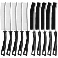 Cepillo De Limpieza Para Espacios Estrechos 10Pcs Cepillo De Níquel Con Cerdas Duraderas Para Limpieza De Ventanas Puertas Rallures De Ducha Y Salas De Baño - details 7
