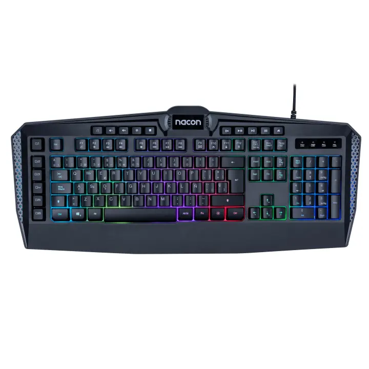 Nacon - Teclado Gaming de membrana, Retroiluminado USB, QWERTY Español - 1