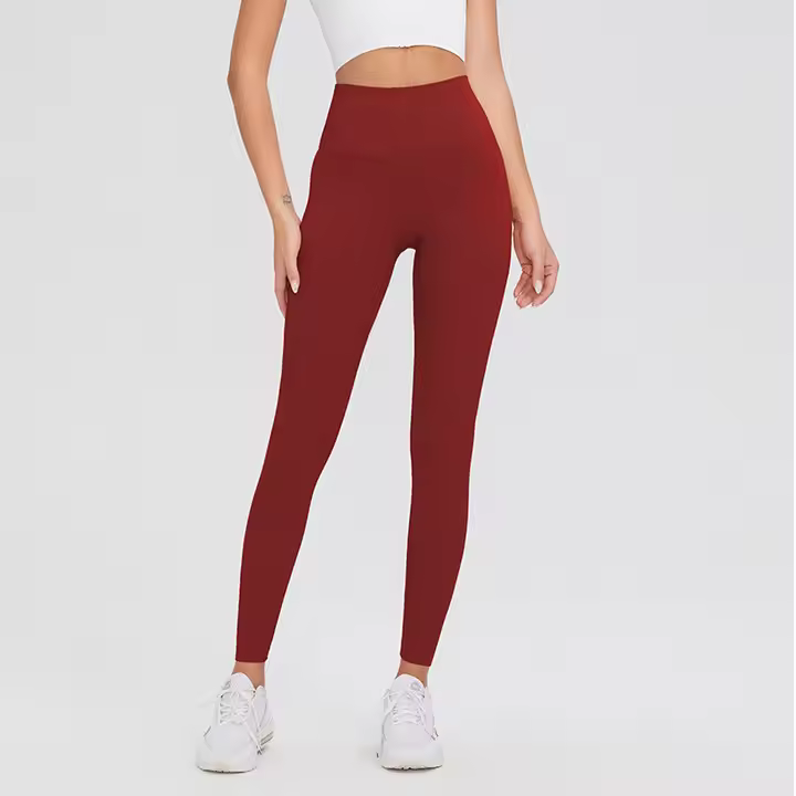 Pantalones de yoga nude para Mujer, Mallas Deportiva Mujer ropa Mujer Mallas Mujer ropa Deportiva Mujer, Mallas lijadas de seca rápido - 1