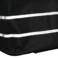 Carro de Compras vidaXL con Ruedas y Asa Ajustable Negro 40 L - details 3