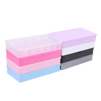Caja De Uñas Vacía Multicolor De 2 Tamaños Caja De Almacenamiento Para Uñas De Acrílico Con 11 Compartimentos Tool De Arte De Uñas - details 8