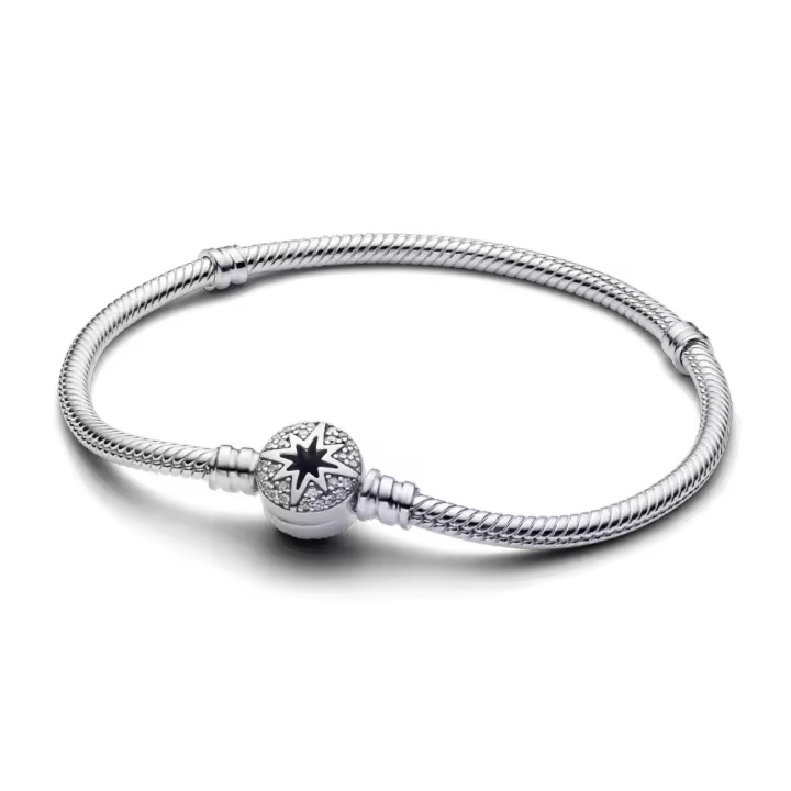 Pulsera Pandora Moments Cadena de Serpiente con Cierre de Estrella Polar - 1