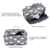 Bolsa De Diaper Para Bebé Impermeable Con Doble Manija Estampado De Moda Para Uso Desechable Y Reutilizable Bolsa De Agua Para Maternidad - details 17