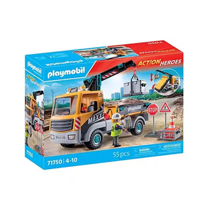 Playmobil - camión de construcción con grúa - 1