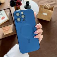 Funda De Teléfono De Lujo Magsafe Con Carga Inalámbrica Para iPhone 15 14 13 12 11 pro Max 15 plus Magnética Mate Protección De Lente Bumper - details 5