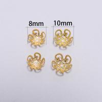 100pcs Bolas De Metal Hueco Flor Vintage Brillante Para Creación De Joyas DIY Encuentros Capas De Finos Pendantes Charms - details 5