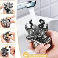 Afeitadora Eléctrica Para Hombres 7 Cuchillas Recargable Impermeable Máquina De Afeitar Barba Y Cabeza Con Dispositivo De Afeitar Facilidad - details 3