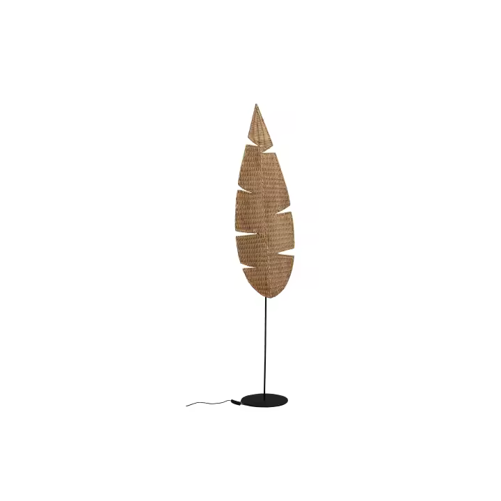 LAMPARA DE SUELO HOJA RATTAN EN SOP METAL HM472297 FIJALO - 1