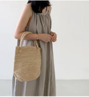 Vestido Largo De Hombros Descubiertos Sin Mangas Para Mujer REALEFT Verano Algodón Y Lino Nuevo Vintage Cuello Redondo Midi - details 4
