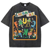 Camiseta Retro Para Hombres Con Patrón De Niños Jugando Suave Algodón Verano Estilo Vintage Camiseta Encogible De Cuello Redondo Talla Grande Streetwear - details 10