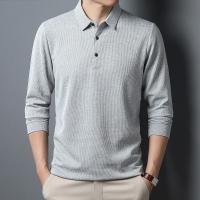 Camiseta Polo Casual Para Hombre Manga Larga Cómoda Verano Top Sólido Antigüedad Estilo Negocios Moda Primavera Otoño - details 5