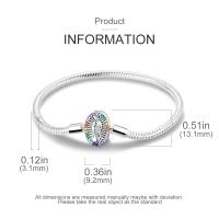 Pulsera De Plata 925 Para Mujer Con Cierre Original Y Cadena De Serpiente Adecuada Para Colgar Charm Brillo Zirconia Pulsera Clásica Para Fiestas - details 30