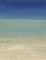 Cuadro decorativo abstracto vertical grande  “Verde Marino”  85x120 95x130 105x150 Oleo en Lienzo alta calidad marina verdes arena y azul  Minimalismo agua arte playa Ref ANA DURAN 419 - details 0