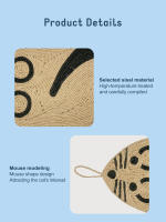 Alfombra De Rascado Para Gatos En Forma De Ratón Divertido Tablero Colgante De Tres Niveles Antideslizante Material De Sisal - details 8
