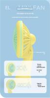 Nuevo producto con ventilador pequeño portátil ligero de mano, regalo, ventilador portátil de carga USB para exteriores con viento fuerte, logotipo impreso Color caramelo sólido - details 5