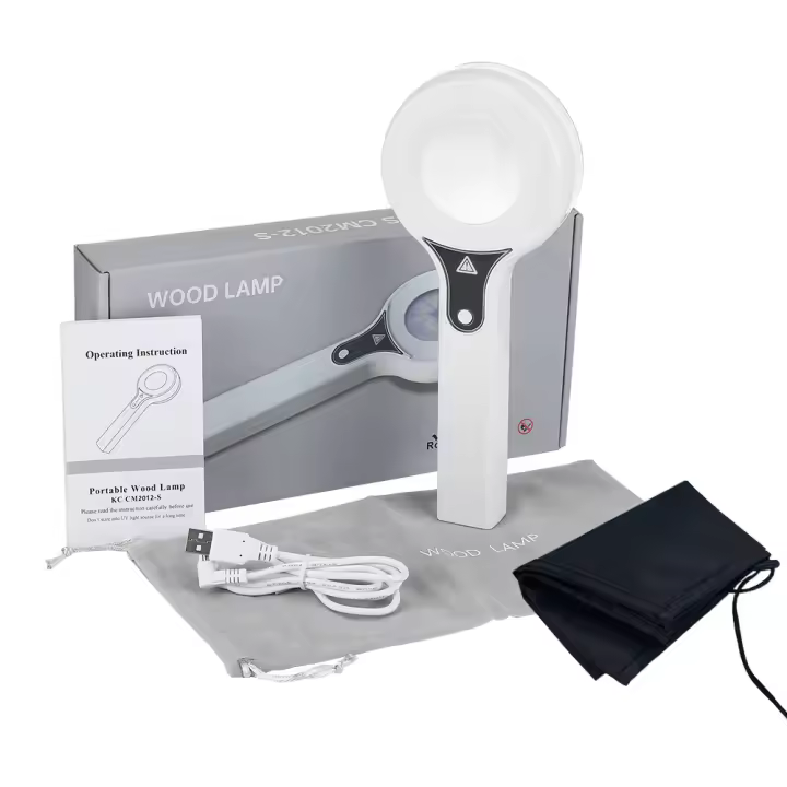 Detector de piel Carga USB Lámpara de diagnóstico de Wood Instrumento de musgo de gato Lámpara de Wood - 1