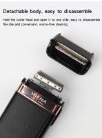 Afeitadora Eléctrica Hiena HI-301 Para Hombres Recargable Afeitadora De Barba Con Hojas Reciprocantes Para Afeitado Smooth Viaje Amigable - details 5
