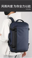 Mochila para exteriores tipo caja abierta, sencilla, transpirable, con doble hombro, gran capacidad, para hombre, con compartimento para zapatos independiente por USB. - details 2
