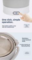 Mini Olla Eléctrica Plegable 220V Multifuncional Para Cocinar Y Almorzar En Dormitorio Olla Para Noodles Y Vaporizador Para Viajes - details 8