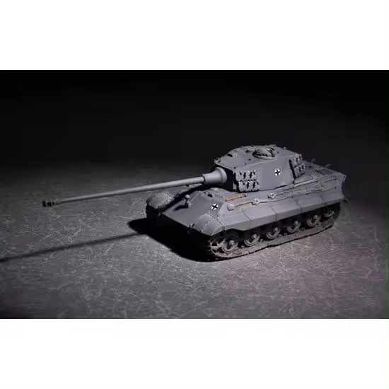 TROMPETISTA 07160 ALEMÁN REY TIGER HENSCHEL CON TORRETA 105mm KWK L/65 1/72 - 1