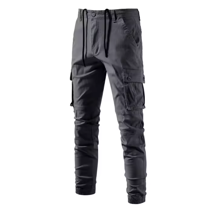 Primavera y Otoño Nuevos Monos Casuales para Hombres Pantalones Versátiles de Color Sólido Transpirables para Hombres Jóvenes - 1