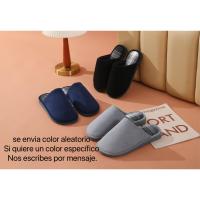 Zapatillas Casa Hombre y mujer  Suaves Pantuflas Cálidas Antideslizantes con Punta Cerrada Calientes Invierno Otoño Interior Exterior，color aleatorio36-41,color aleatorios 41-46 - details 0