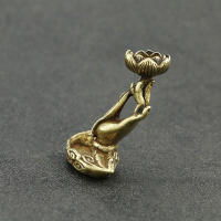 Incienso De Cobre Puro Con Forma De Buda Y Loto Marco De Incienso De Latón Para Ceremonia Zen De Té Decoración De Mesa De Té - details 6