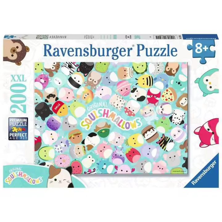 Ravensburger Puzzle para Niños Squishmallows XXL Mallow Days - 200 Piezas - 1