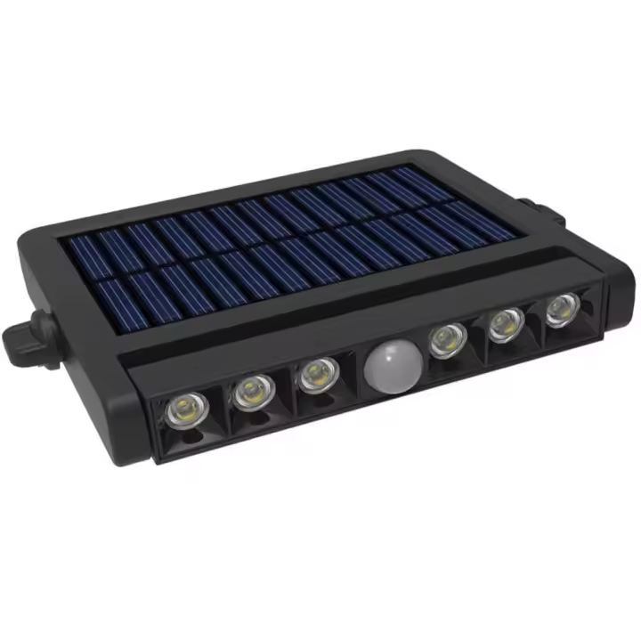 LED7 - Aplique Solar Negro 5W Luz natural - 1
