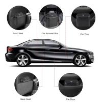 Caja De Basura Para Coche En ABS Negra Con Tapa Y Soporte Universal Caja De Almacenamiento Para Interior Del Coche - details 5