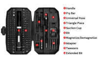 Juego De Destornilladores Precisi\u00f3n 152 En 1 Con Bits Magn\u00e9ticos Y Magnetizador Desmagnetizador Para Reparaci\u00f3n Manual De iPhone Macbook PC PS5 Herramienta Multifuncional De Acero Cromo-vanadio - details 1