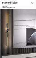 Lámpara De Pared Minimalista Para Interior En Negro Y Oro Decoración Para Sofa Y Fondo De Sala De Estar Y Dormitorio Luz LED Para Cocina Y Comedor - details 0