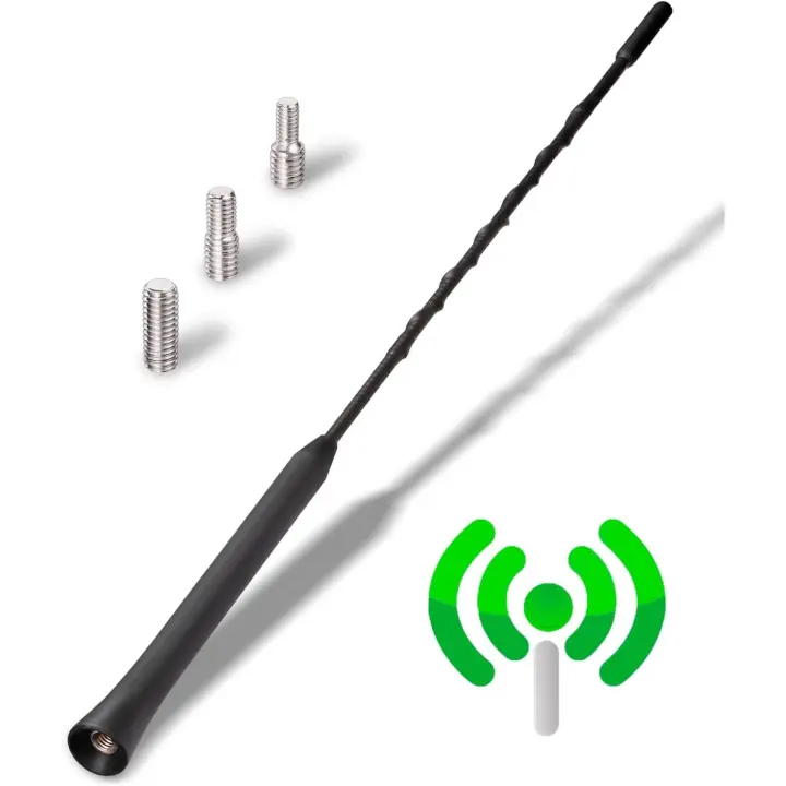 Potente antena para automóvil - Antena de radio universal para todos los modelos de automóvil - Antena de techo para automóvil de 28 cm - 1