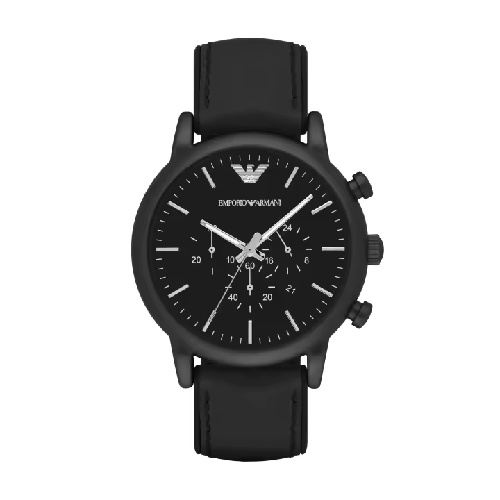 Emporio Armani Reloj LEATHER，BLACK，QUARTZ/CHRONO AR1970 - 1