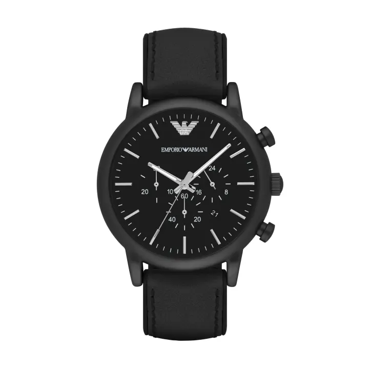 Emporio Armani Reloj LEATHER，BLACK，QUARTZ/CHRONO AR1970 - 1