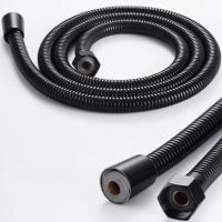 Tubo De Ducha Flexible De Acero Inoxidable Negro/Cromo Alta Resistencia Para Baño Accesorios De Ducha Vía Caliente Y Fría - details 5
