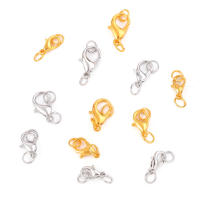 30pcs Correas De Langosta De Acero Inoxidable Con Anillos De Salto Para Hacer Pulseras Y Collares DIY Suministros De Joyería Conectores - details 2