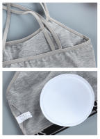 Conjunto De Ropa Interior Para Niñas Adolescentes 2 Piezas Almohadillado De Algodón Con Tirantes Cruzados Sujetador De Entrenamiento Y Bragas Estilo Deportivo Adecuado Para Edad 7-13 Años - details 13