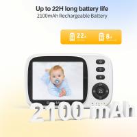 Monitor De Bebé Con Vídeo 2.4G Wireless Pantalla LCD De 3.2 Pulgadas Audio Bidireccional Visión Nocturna Cámara De Seguridad Intercomunicador Para Niños - details 2