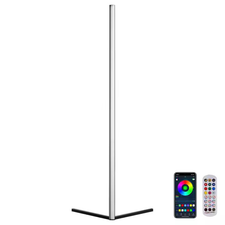 LEDBOX Lámpara de pie led LUMO, 21W, RGBX, control APP + RF, RGB + Blanco frío, regulable. Lámparas led, Lamparas led de pie - 1