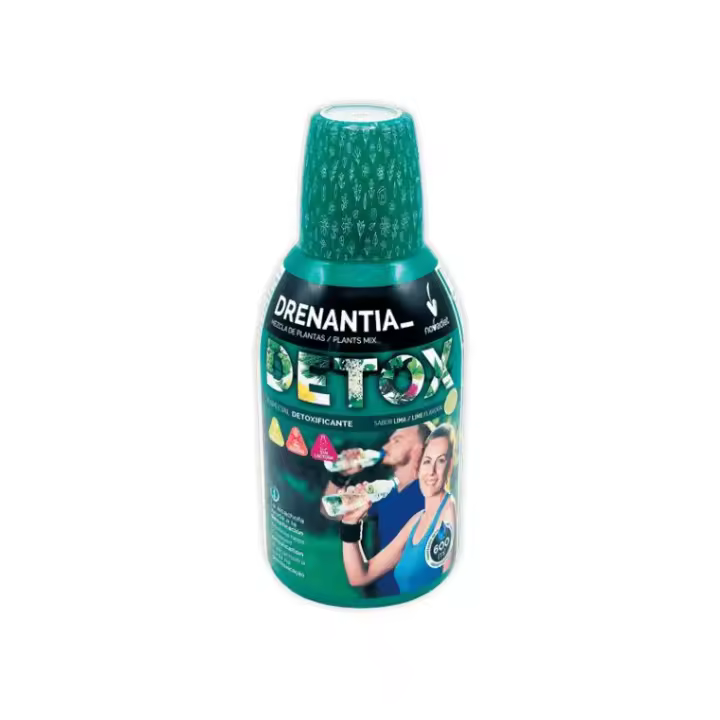 DRENANTIA_ DETOX 600ML.NOVADIET. ESTE PRODUCTO ES USADO ESPECIALMENTE PARA QUIENES QUIEREN MEJORAR SU SALUD DIGESTIVA Y RENAL, YA QUE PROMUEVEN LA ELIMINACIÓN DE LÍQUIDOS Y TOXINAS. - 1