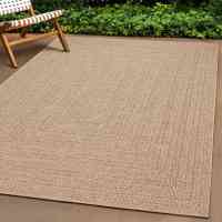 vidaXL Alfombra ZIZUR apariencia yute interior exterior en color Antracita/Beige/Crema - details 1