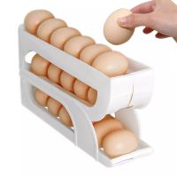 Rack Para Huevos Estante De Almacenamiento En Frigorífico Organizador De Alimentos De Plástico De 3 Capas Para Cocina - details 7