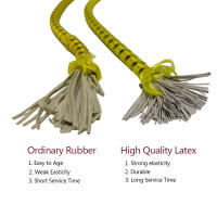 8Pcs Cordones Elásticos De Bungee De 60cm Para Camping Con Anillas Doble-J Cuerda Elástica De Latex Para Bicicleta Y Equipaje - details 1