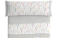 🌟 Juego de Sábanas Burrito Blanco Kids 50% Algodón - Diseño de Corazones para Camas de 90 y 105 cm 🌈Modelo 180 Gris - details 5