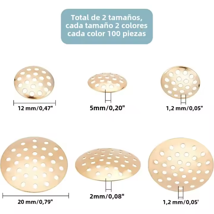 400 Pcs Base De Broche Y Discos Planos Para Joyería Herramientas De Fabricación De Joyas Metálicas Para Pendientes Colgantes - 1