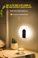 Lámpara De Pared LED Con Sensor De Cuerpo Y Voz Inteligente Recargable Sin Cableado Y Con Adhesión Magnética Para El Hogar Luz Nocturna Para Comedor Dormitorio Y Foyer - details 0