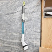 Cepillo De Limpieza Para Ducha Inalámbrico Con Extensión De Mano Para Piso De Azulejos De Baño Rápido Y Ajustable Velocidad Eléctrica - details 2