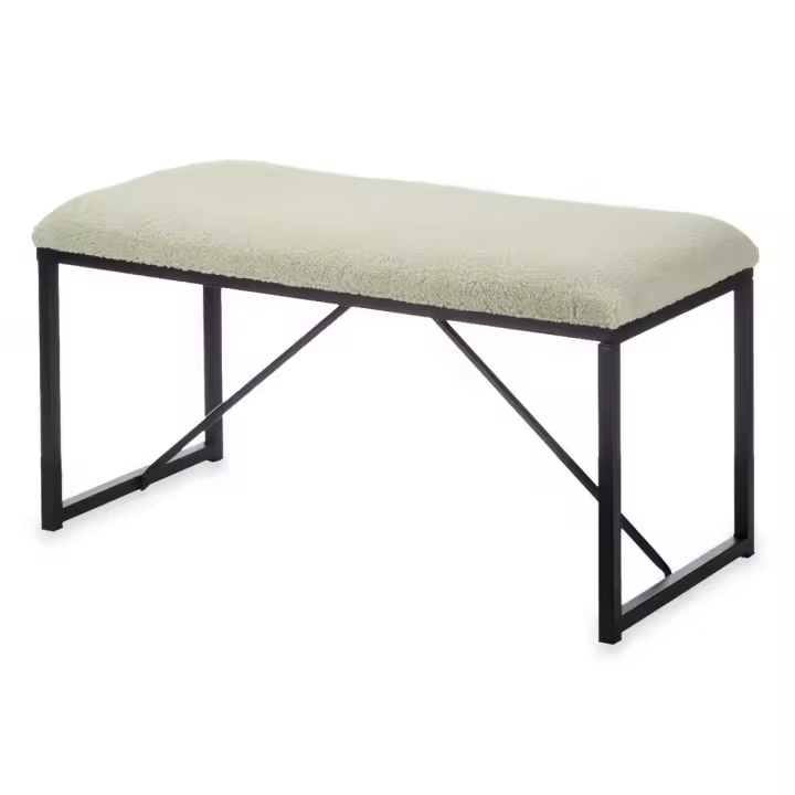 Banco Verde Metal Tela 81 x 42 x 38 cm - 1